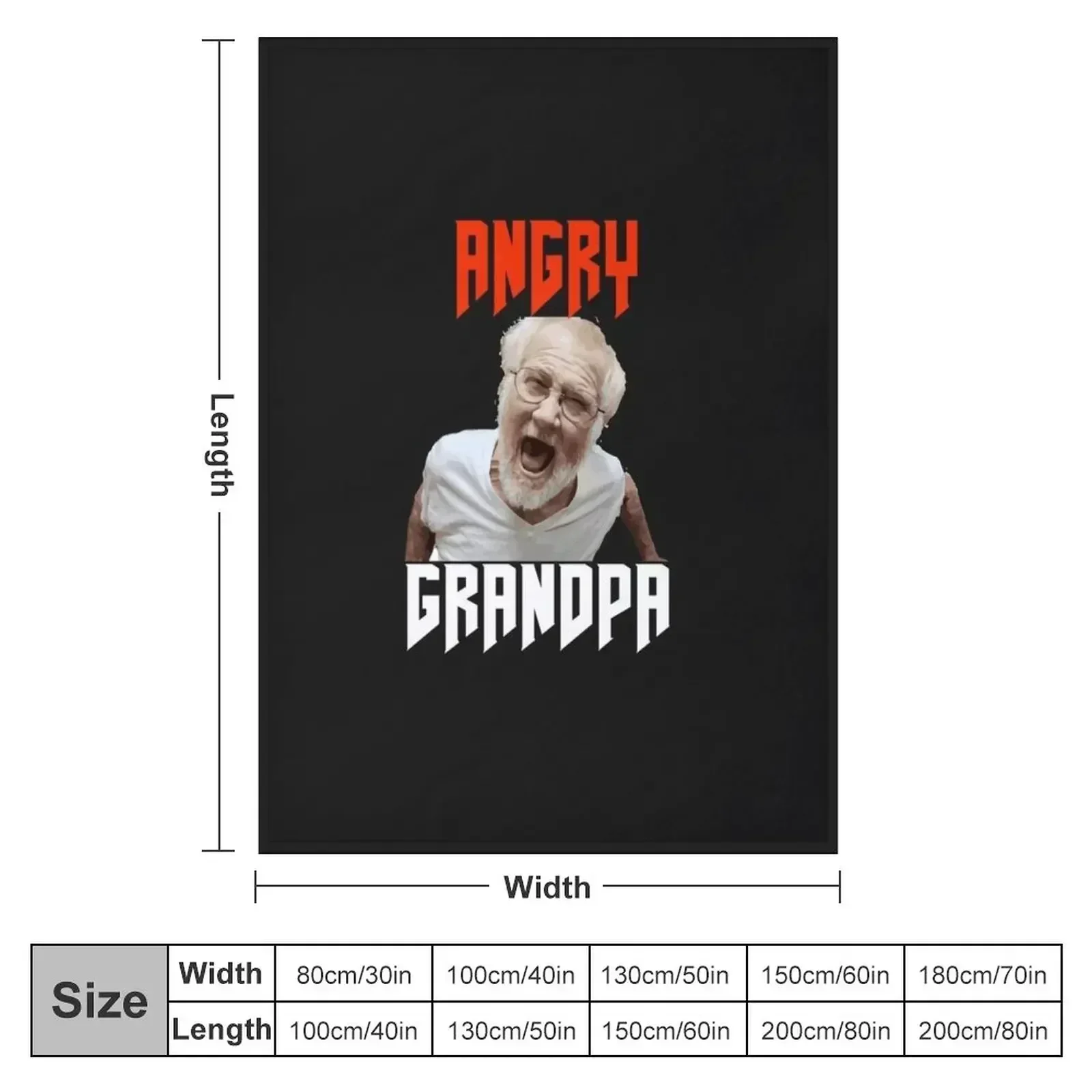 angry grandpa Throw Blanket Camping Kid'S Luxury Thicken Tourist Comforter Bed linens Blankets