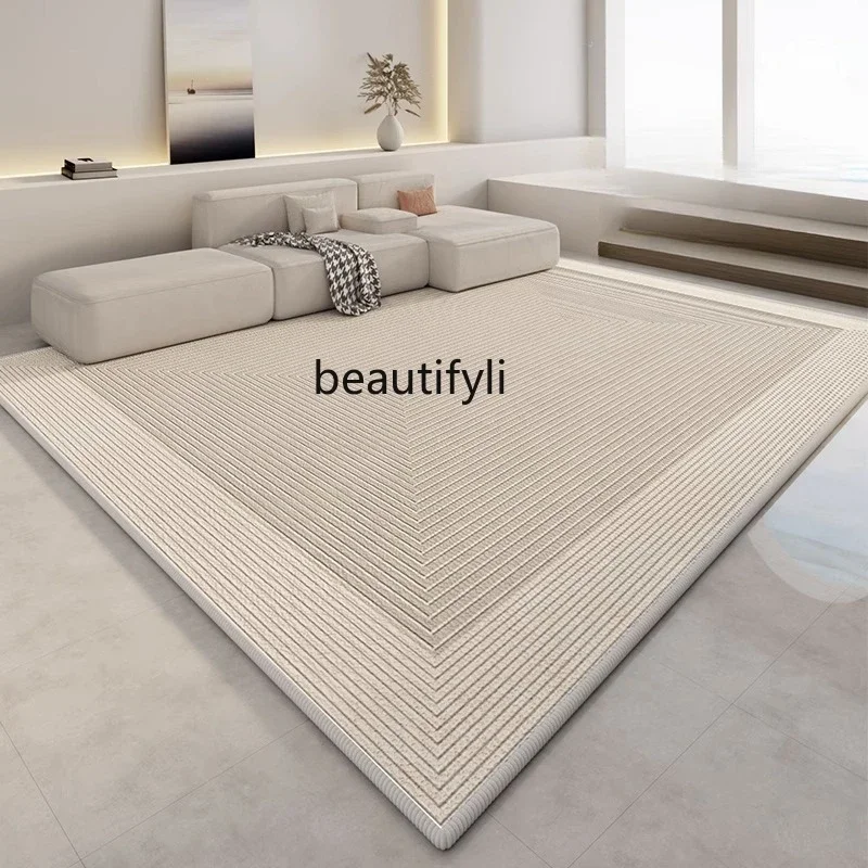 Living room carpet light luxury high-end sofa coffee table blanket simple cream wind floor mat bedroom bedside blanket thick