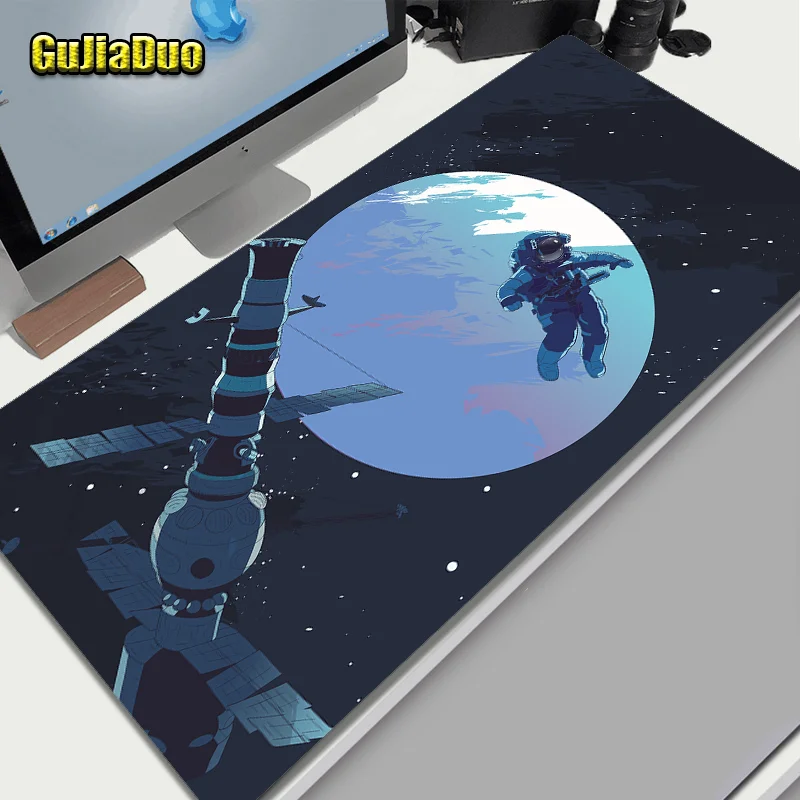 400x900 Fantasy Space Astronauts Mouse Pad Computer Office Table Pad Gaming Room Accessories Mange Mousepad Desk Mat Pc Cushion