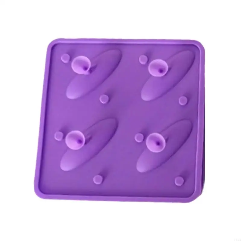 L43A Efficient Silicone 4 Cavity Shark Molds for Chocolate Ice and Dessert Makings Baking Tool for Home
