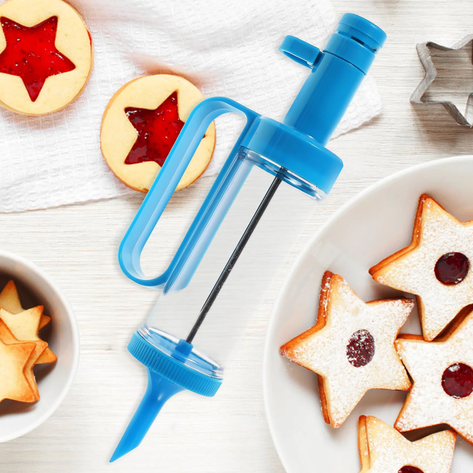 

1 Set Cookie Press Tool Biscuit Maker Baking Mold Cupcake Filling Injector Frosting Piping Kit Kitchen Baking Tools Decorating