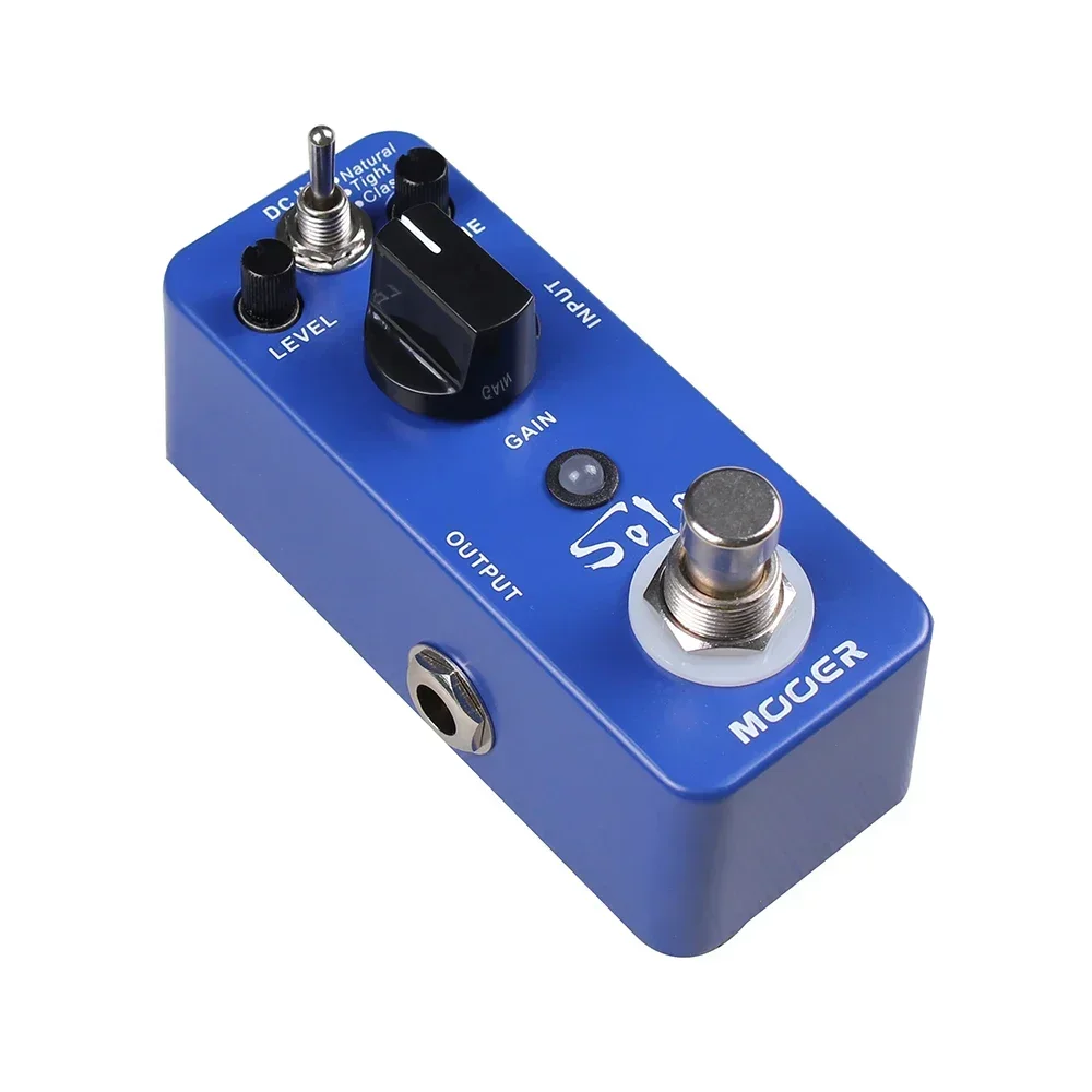 Педаль эффектов для гитары MOOER Solo Distortion High-Gain, 3 режима, натуральный плотный классический эффект, настоящий байпас, детали для электрогитары