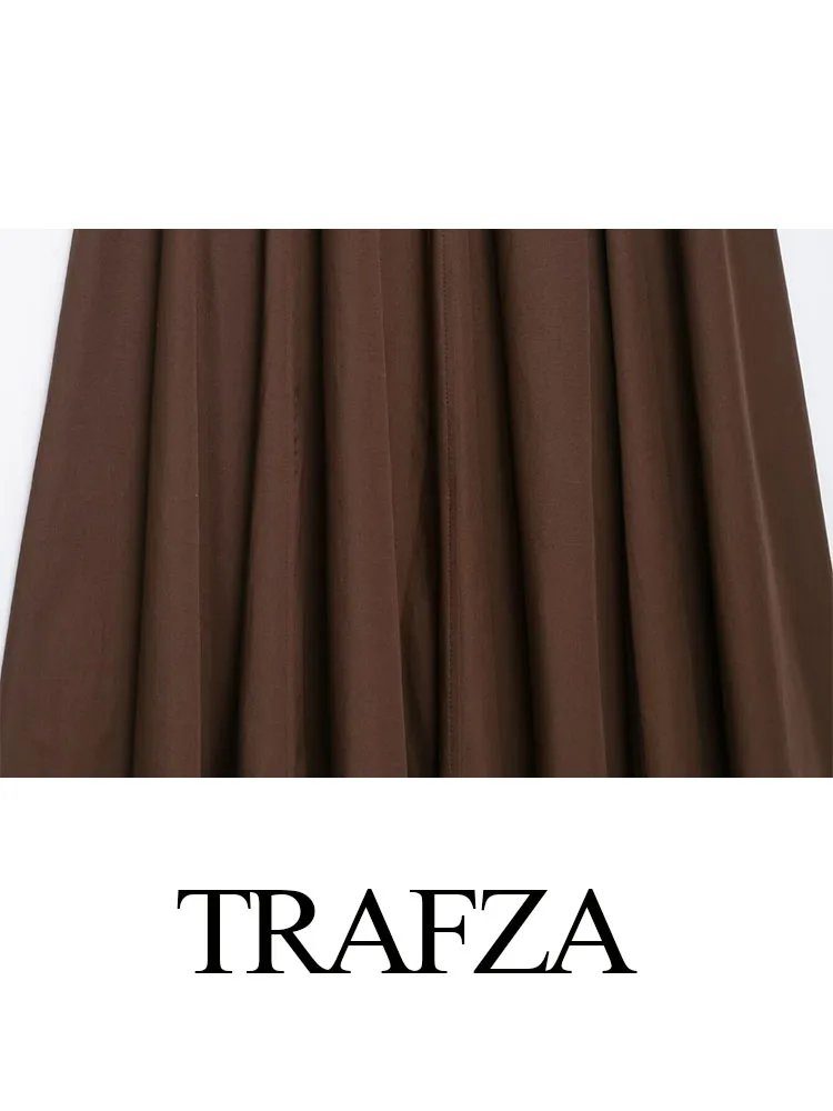 HH Women Fashion Backless Dresses Solid Square Collar Belt Decoration Zipper Female Summer High Street Sleeveless Long Dress