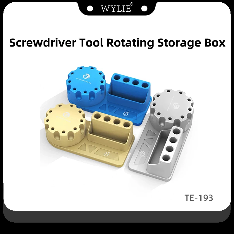 

TELIJIA TE-193 отвертка для инструментов, вращающийся ящик для хранения, нож для резьбы, пинцет, пластиковая стойка для хранения, организация рабочего стола
