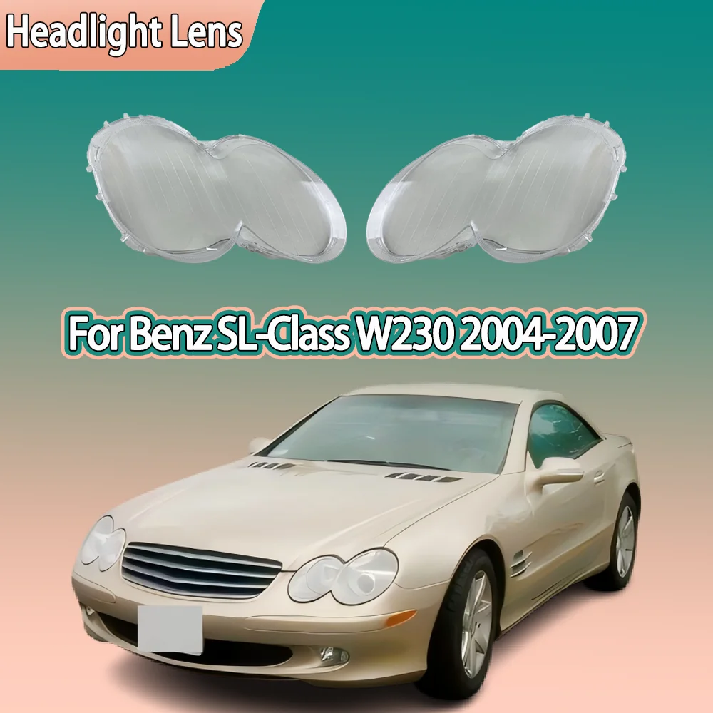 

Front Headlamp Cover Headlight Lens Shell Plexiglass Replace Original Lampshade For Benz SL-Class W230 2004 2005 2006 2007