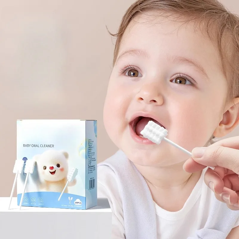 

Baby Oral Care Swabs Newborn Infant Gauze Tongue Cleaner Baby Toothbrush Swabs Tongue Scraper Toothbrush