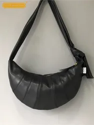 Czarne prawdziwa skóry pojedyncza torba na ramię nowa designerska torba typu hobo na zamek błyskawiczny na co dzień główna ulica torba typu Crossbody