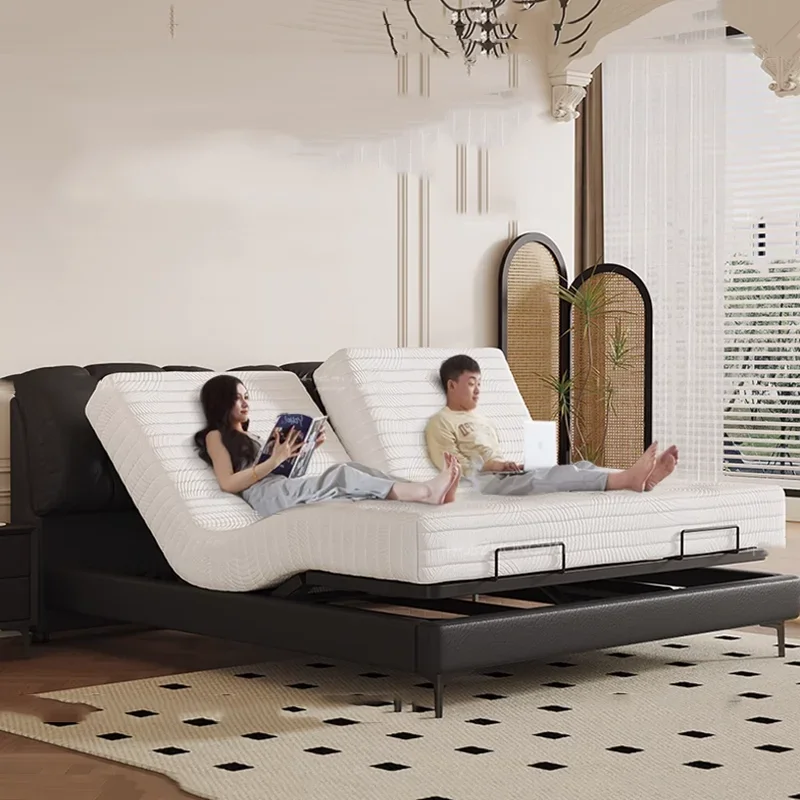 

Smart Bedroom Bed Queen Modern Luxury Aesthetic King Beauty Multifunctional Bed Design Girls Tatami Sun Beliche Trendy Furniture