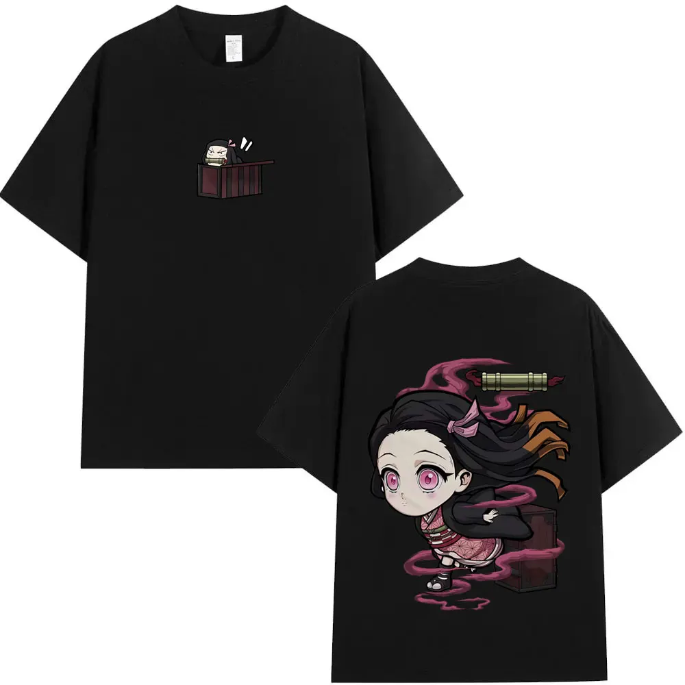 

Anime Demon Slayer T-shirt Kawaii Cute Kamado Nezuko Graphic T Shirts Men Women Cartoon Manga Tee Shirt Men's Oversized T-shirts