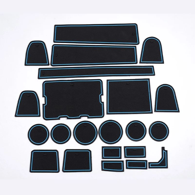 حصيرة صندوق تخزين كوب ماء مانعة الانزلاق لنيسان باترول Y62 ، تصميم داخلي ، وسادة تنظيف واقية للتعديل ، إكسسوارات #6