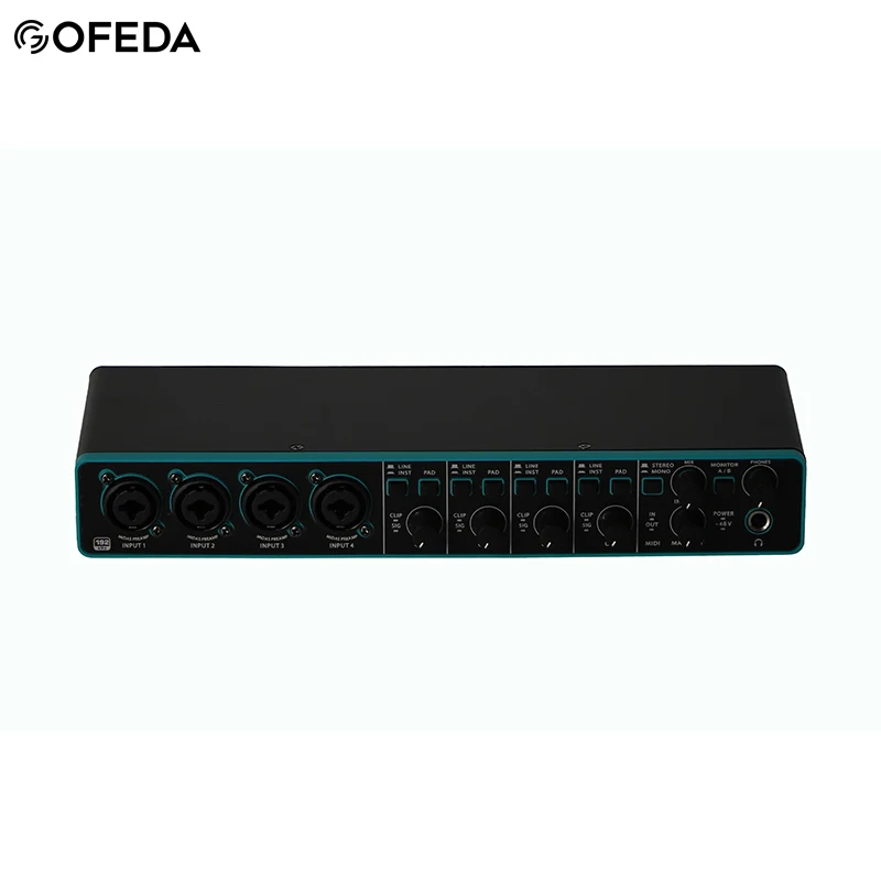 2025 hot sale GOX*UMC404 Sound Card Studio Recording Professional Audio Interface Studio Recording Equipment For Guitar Musical