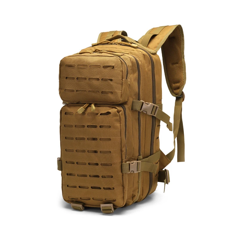 OKALI 40L Camo Tactical Backpack Outdoor Molle 3P Assault Bag Waterproof Hiking Mountaineering Rucksack