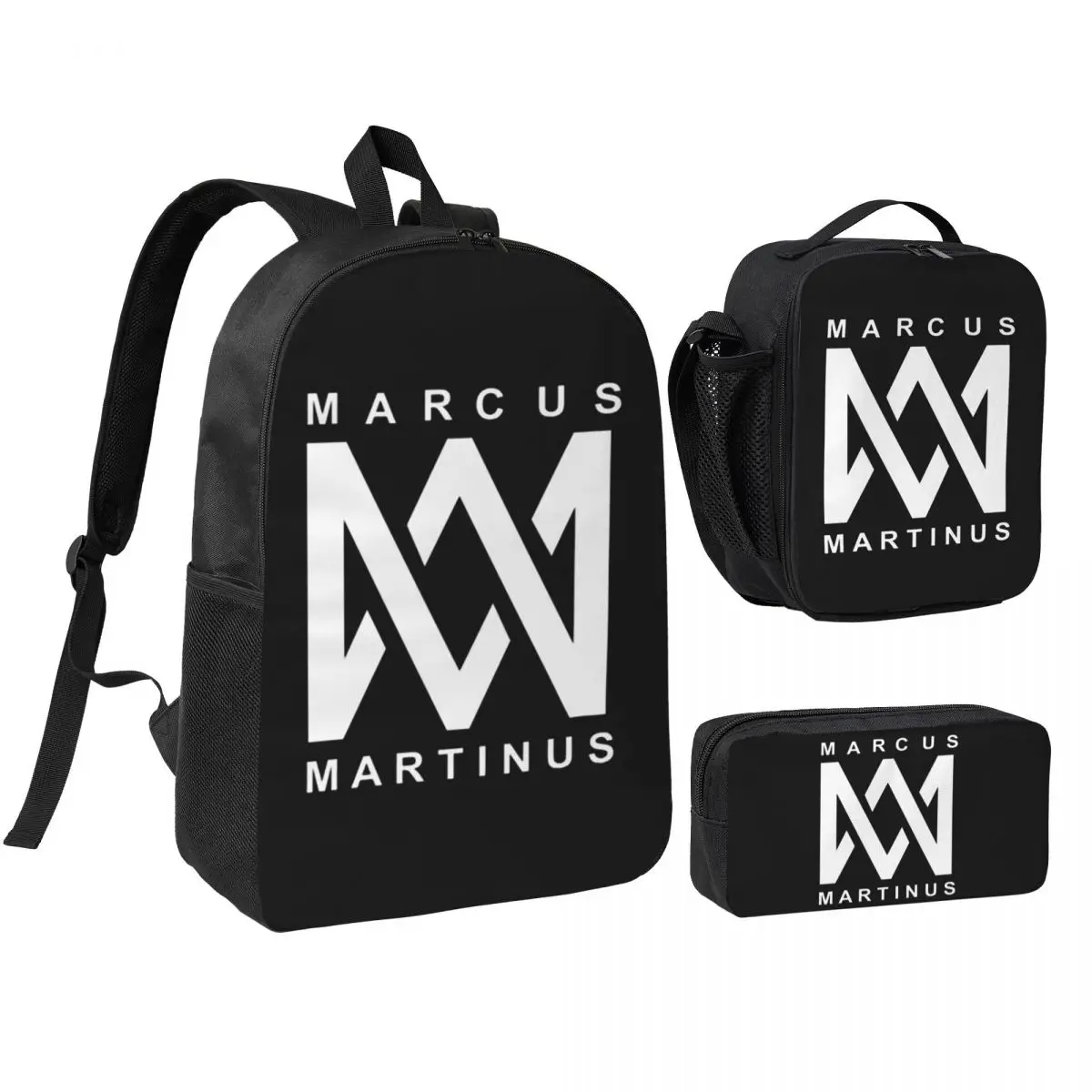 

Marcus And Martinus Norway Backpack Student BookBag School Bag Shoulder Bags 3ps Insulated Lunch Bag Pencil Case