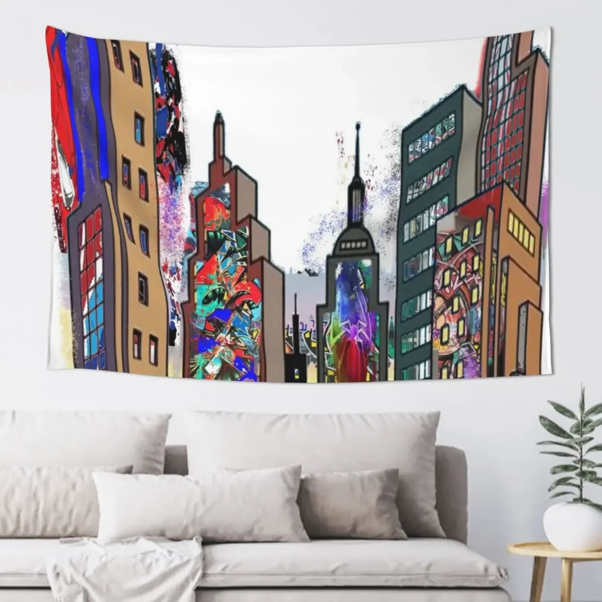 

Spidey’s Neighbourhood Tapestry Room Decor Aesthetic Room Decoration Accessories Tapestry