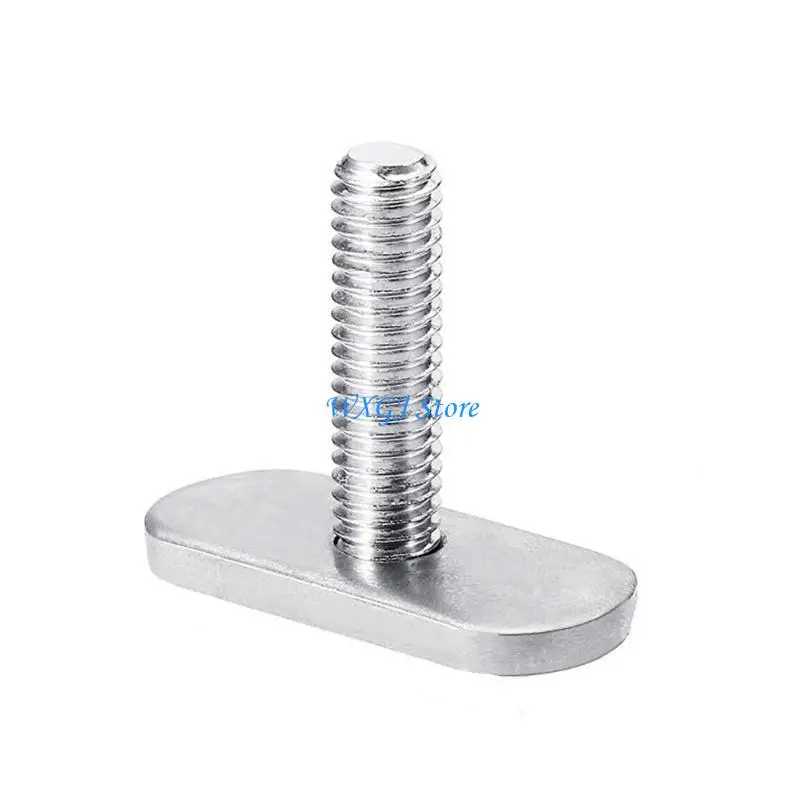 37JE 8 Pack Stainless Steel Kayak Track Screws and Track for T Slot Bolt Replacement Fishing Parts Rails Bolt