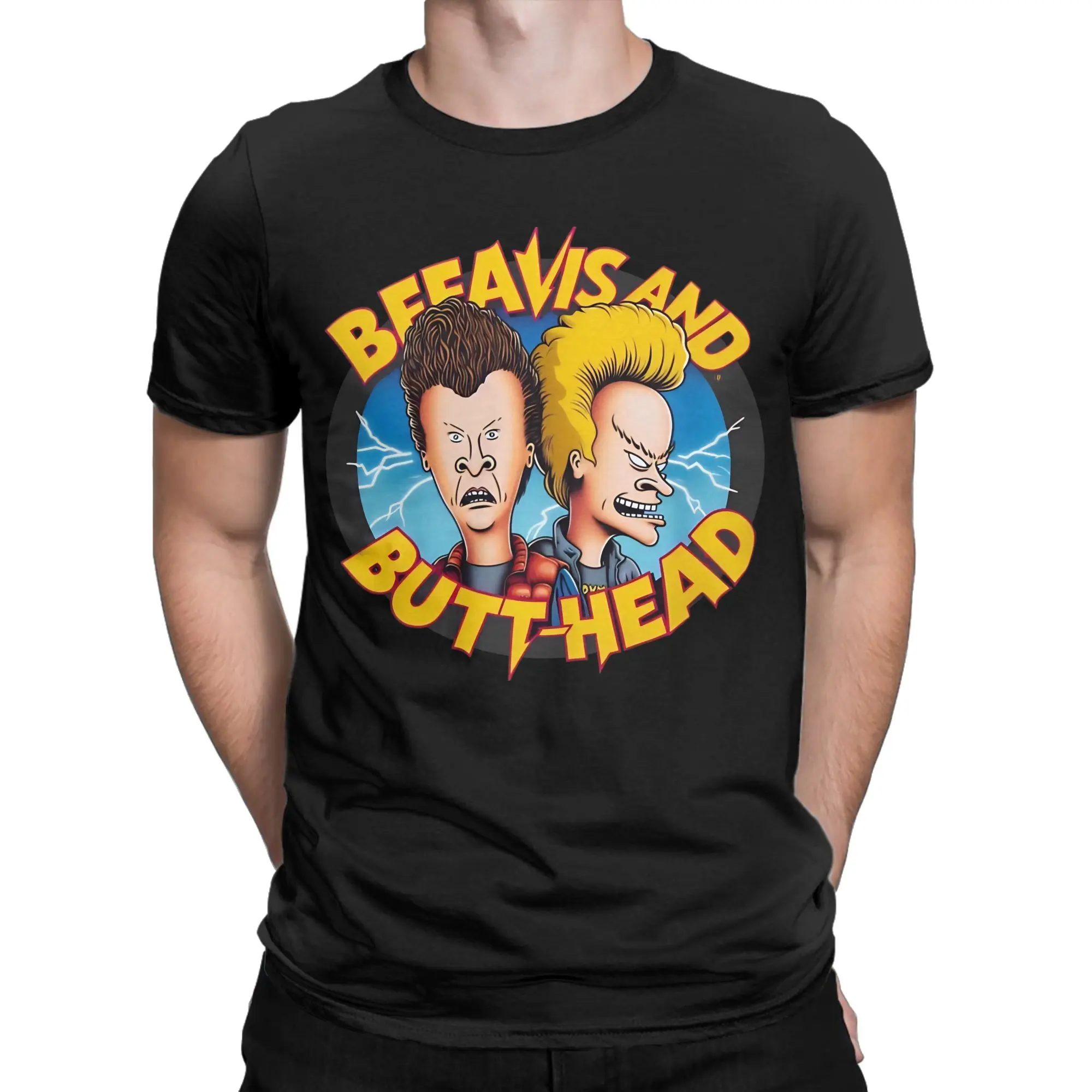 

Hip Hop Beavis and Butthead T-Shirt Men's Cotton Short Sleeve O-neck Summer Clothing