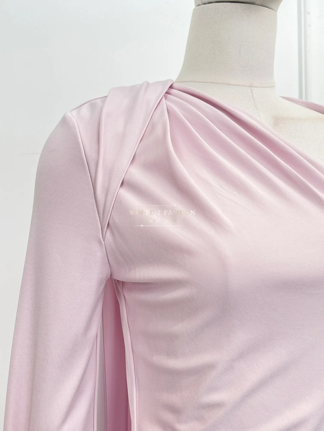 2025 novo lindo vestido maxi trompete feminino rosa com babados e manga comprida elegante para festa