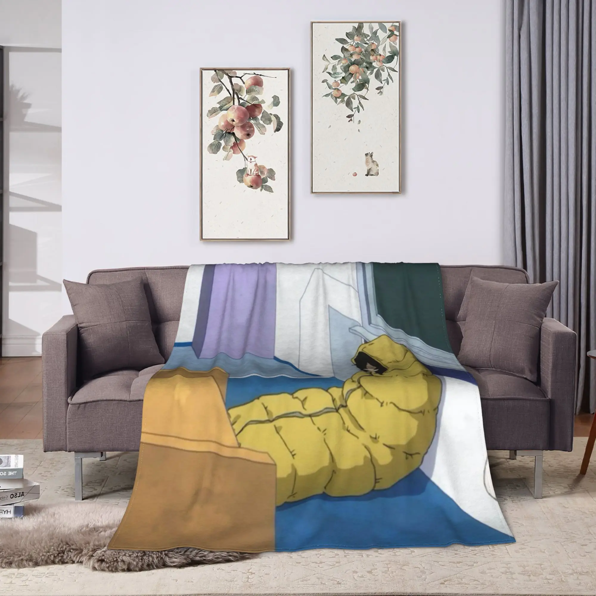 S-Shota A-Aizawa Soft Comfy Blanket For Couch Bed  Funny Bedding Throws Autumn Travel Flannel Bedspread