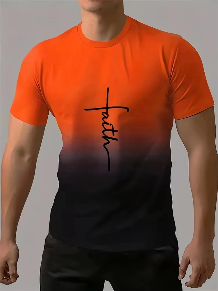 

Gradient Style "reset" Graphic Print Men T-Shirt Mens Comfort Chic Kid T Shirt Short Sleeve Quick Dry Women Tshirt Oversized Top