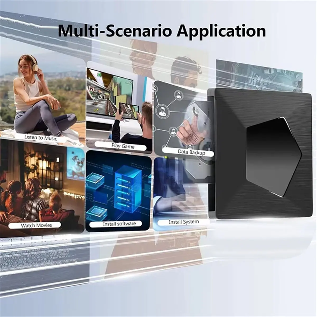 

НОВЫЙ внешний привод Bluray, 3D портативный оптический привод Bluray, внешний привод Bluray BD/CD/DVD, плеер для ПК, ноутбука