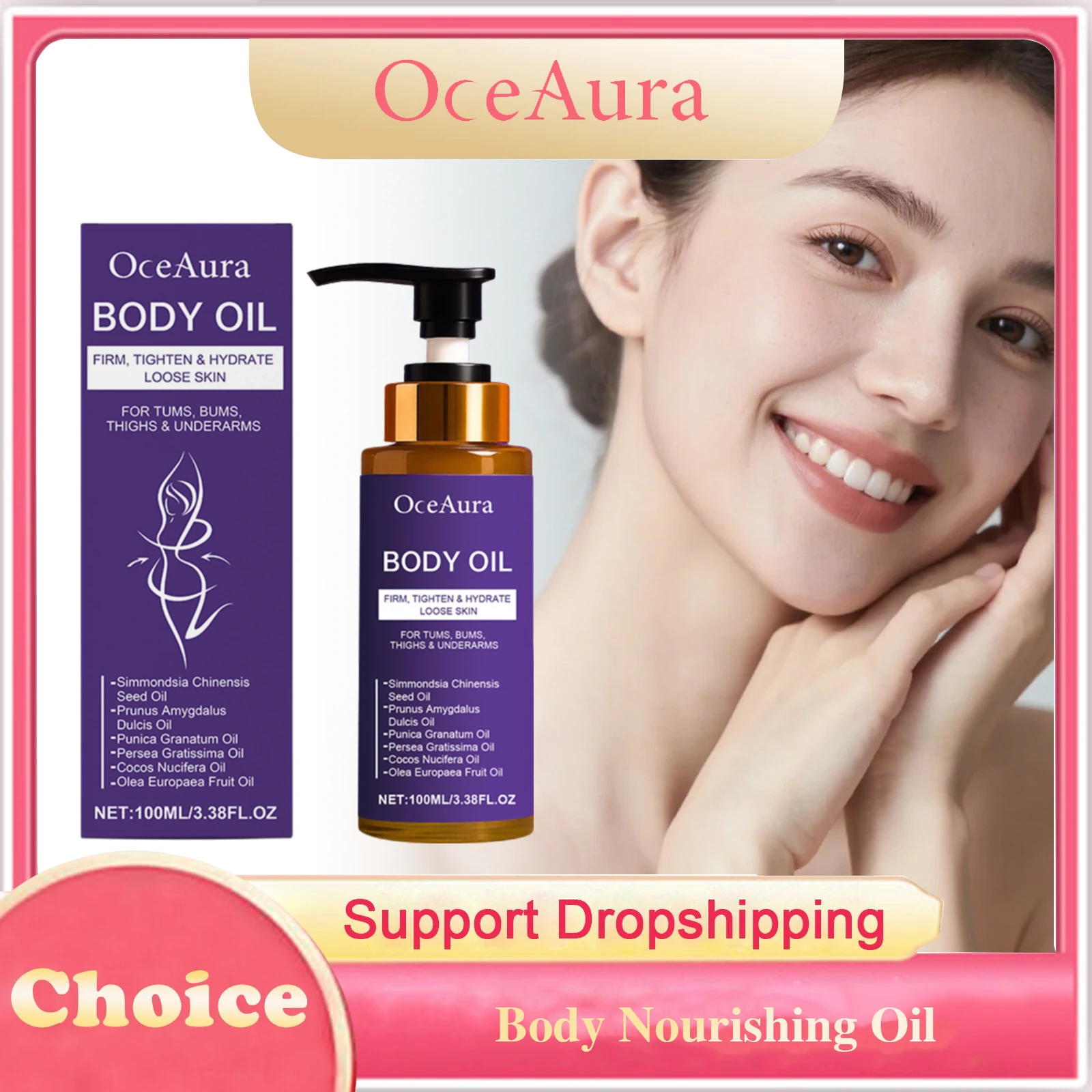Body Nourishing Oil Moisturizing Firming Brightening Softening Rejuvenating Relaxing Repair Dry Skin Smoothing Body Soothing Oil