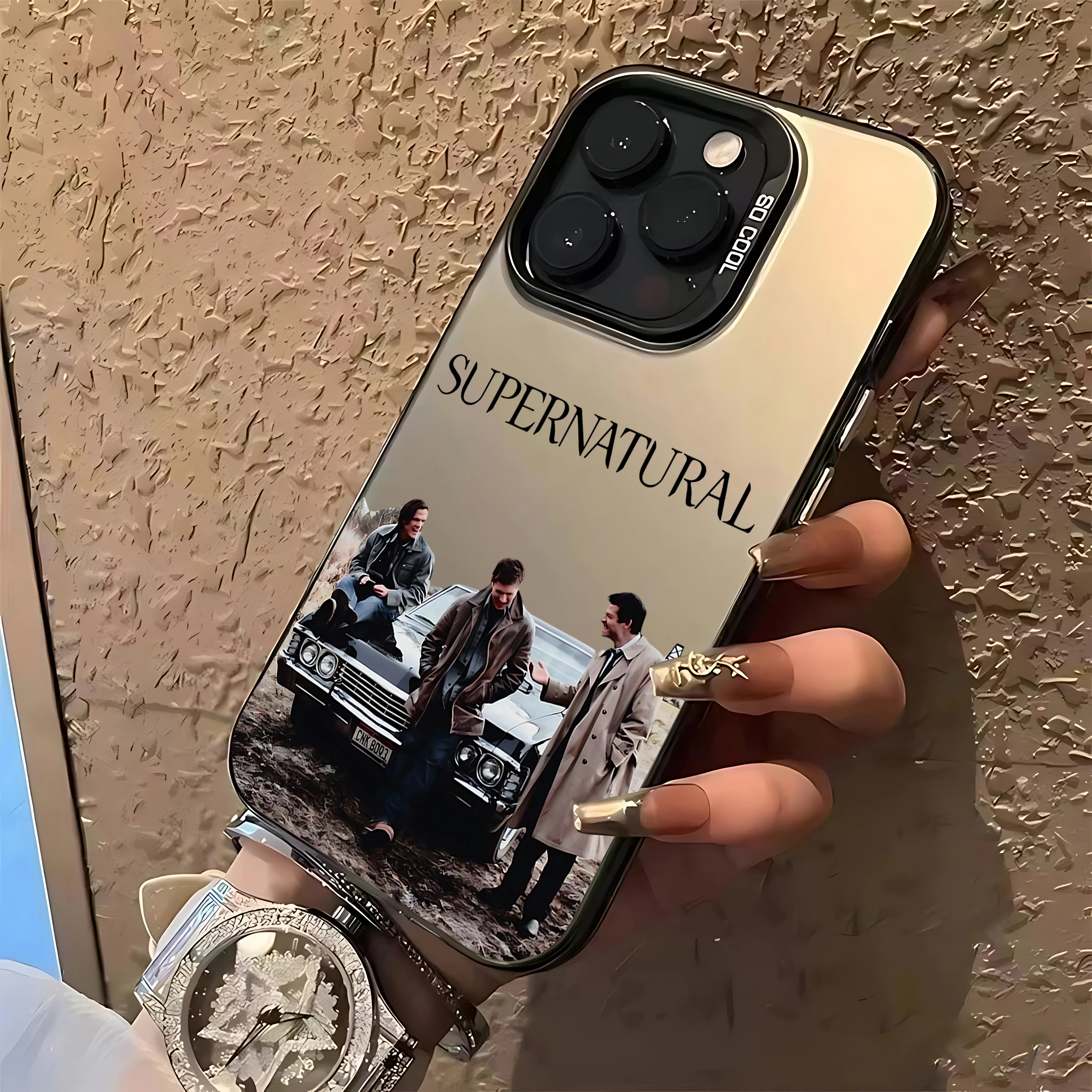 TV Supernatural Handyhülle für iPhone 17 16e 16 15 14 13 12 11 mini Pro Max X XR XSMAX 8 7 Air Plus Sturzsichere Matte Rückseite