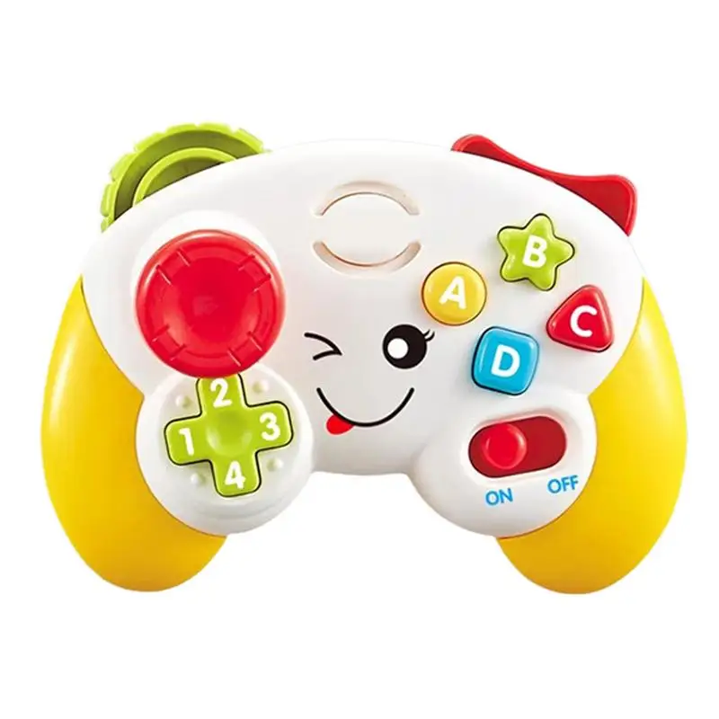 Controlador de brinquedo para crianças iluminação musical aprendizagem controlador habilidades motoras finas brinquedo sensorial formas e cores aprendizagem