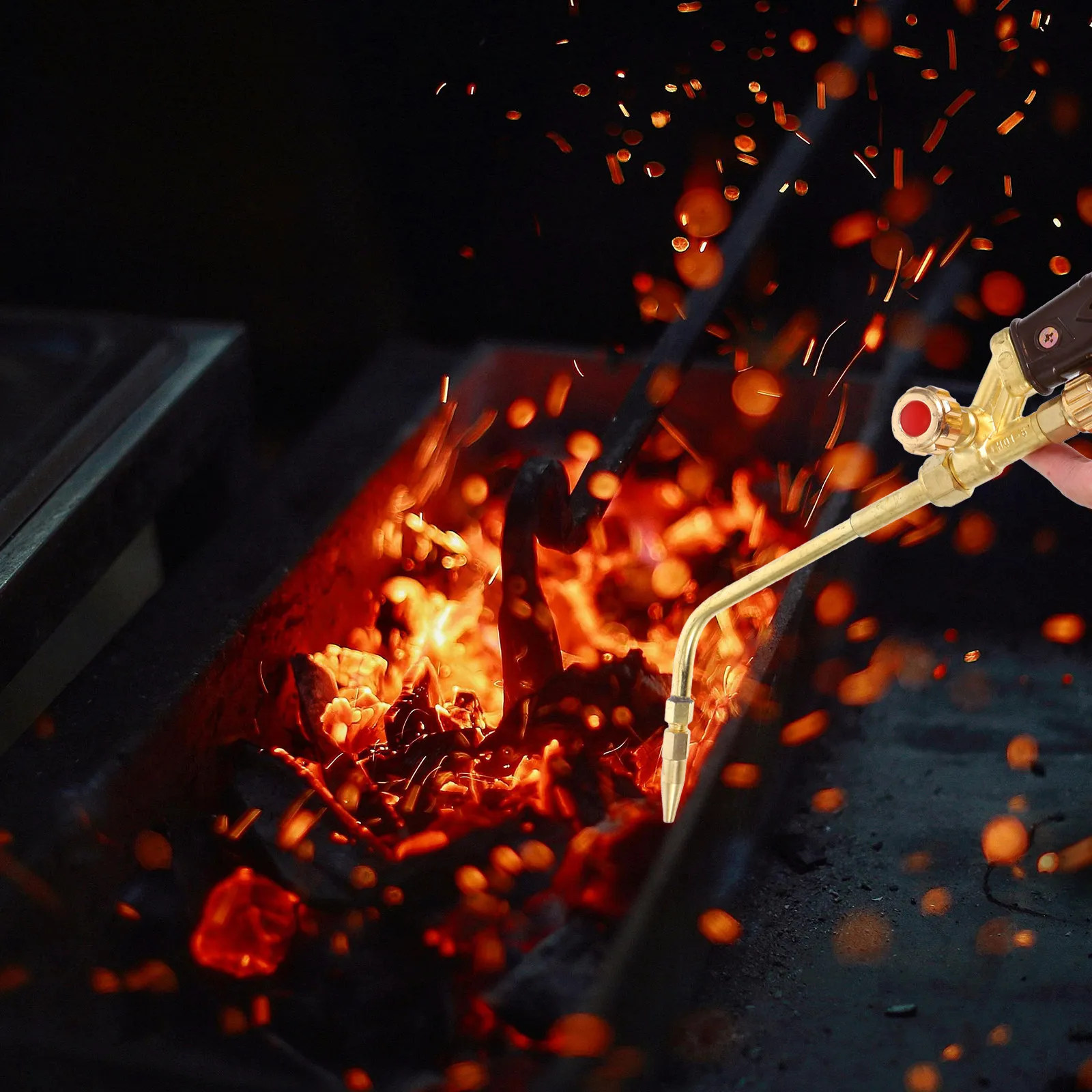 

Регулируемая газовая горелка Вентури с самоподжигом для сварки, пайки, газосварки, сантехнических работ, теплообработки