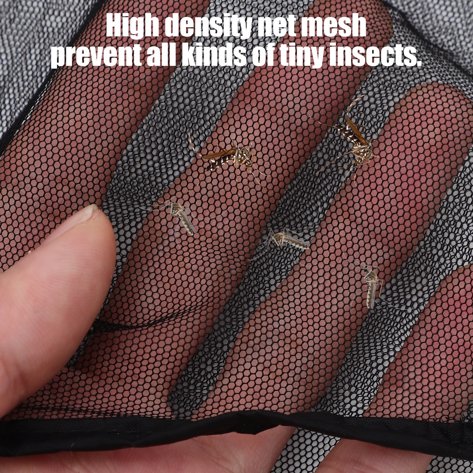 

Anti-Mosquito Net Suit High-Density Mesh Full Body Hooded Coverall With Drawstring Waist Fishing Hunting Camping Outdoor