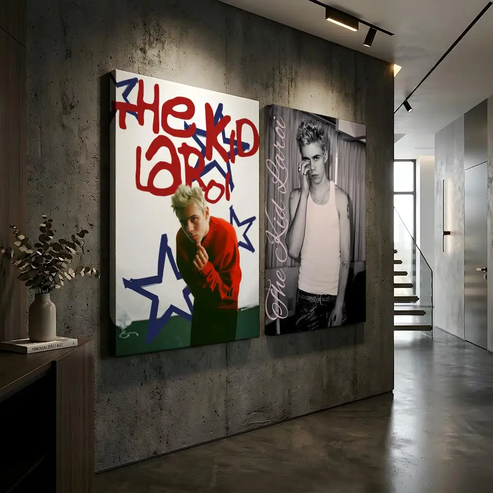 The K-Kid LAROI Singer Album Painting Calligraphy HD Modern Style Inner Frame Canvas Bedroom Room Hallway Wall Art Decor