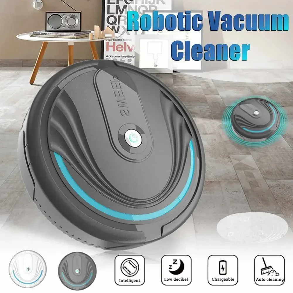 Robot da pavimento automatico domestico portatile 5 in 1 Mini aspirapolvere wireless intelligente Spazzatrice domestica bagnata e asciutta ricaricabile tramite USB