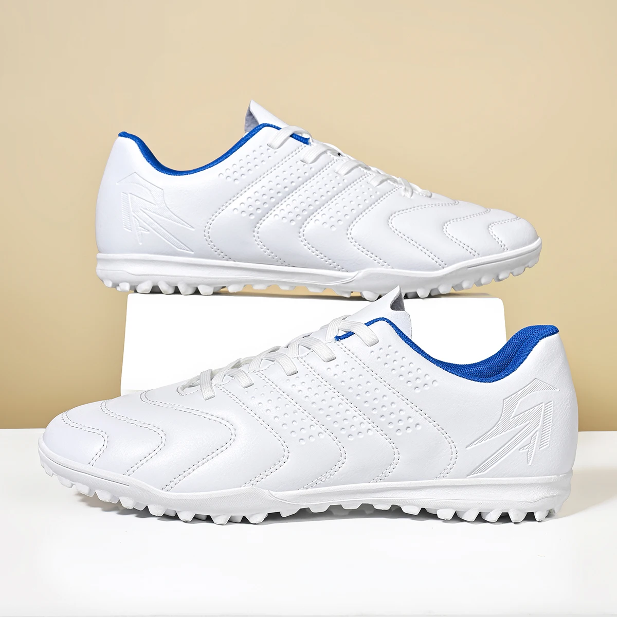 

TF Soccer Boots Children Kids PU Synthetic Upper Durable Rubber Outsole Non-slip Training Football Cleats