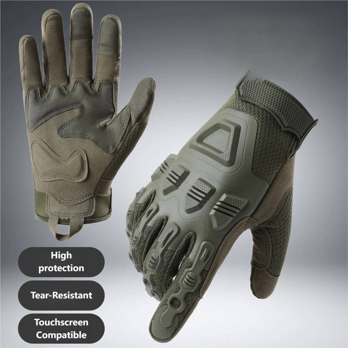 

Full finger tactical gloves for outdoor mountaineering, anti-skid touch screen, CS shooting, motorcycle riding, tactical gloves