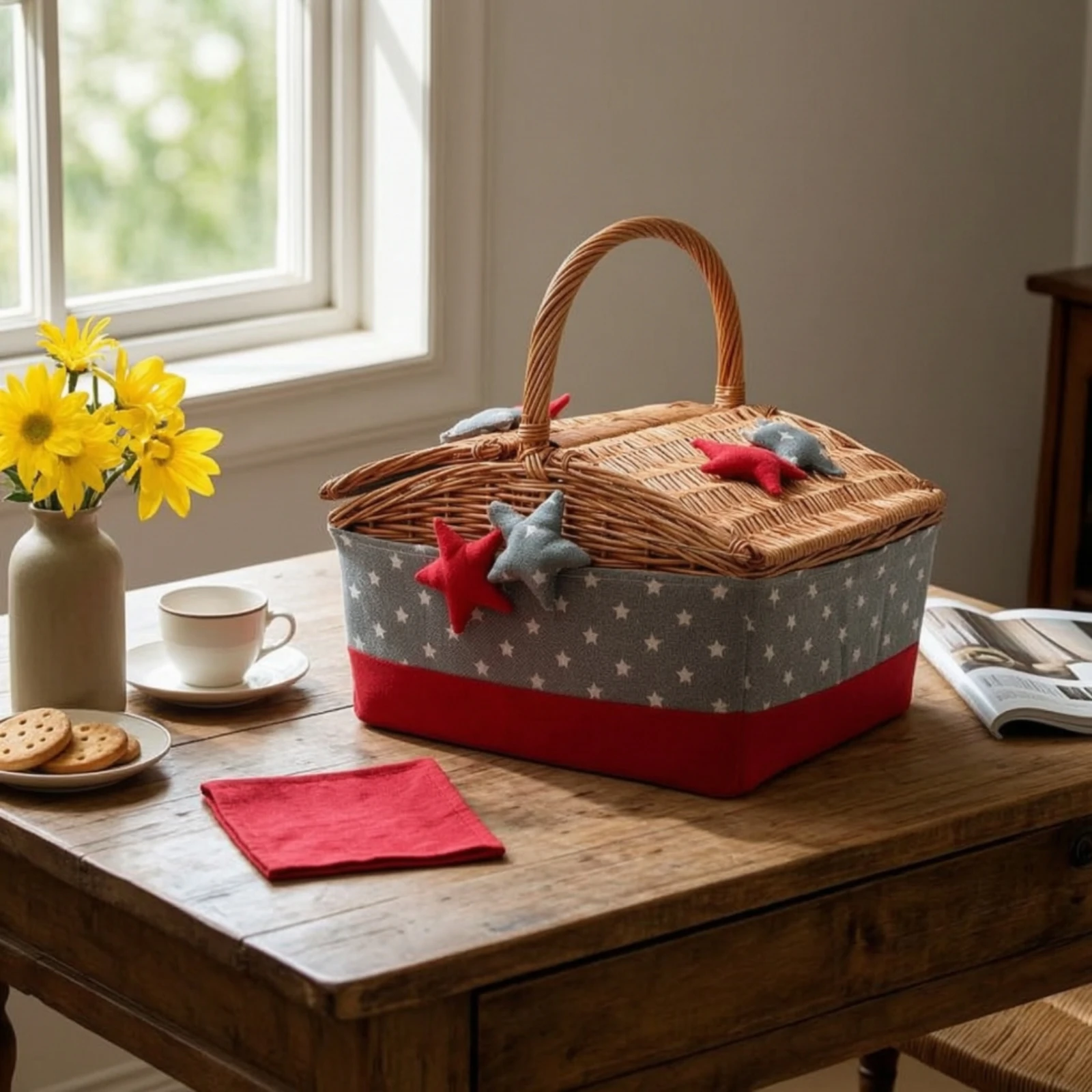 Handwoven Hamper with Handle D - Home Decor Hampers ulasan dan harga