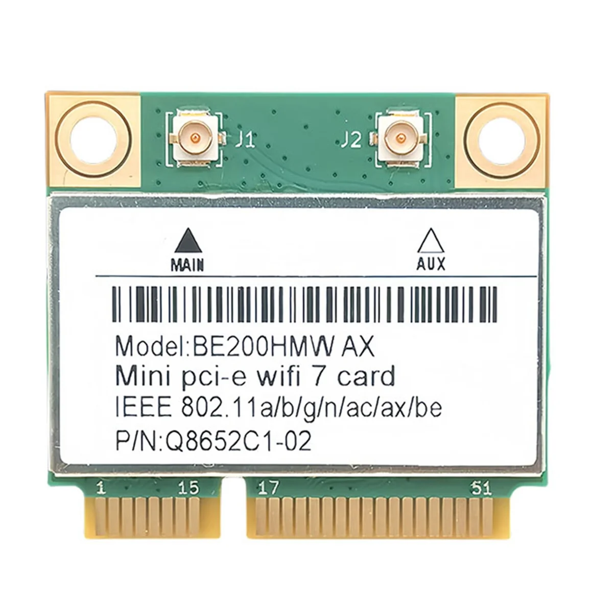 

A07I WiFi 7 PCI-E WiFi-карта BE200 BE200HMW 8774 Мбит/с 2,4G/5G/6Ghz для Bluetooth 5,4 802.11BE Сетевой адаптер без антенны