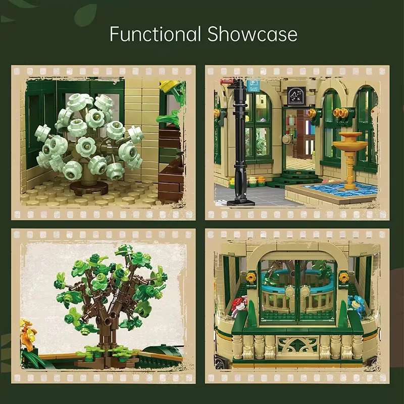 Dome Zoo Educational Building Blocks Assembly Toy for Ages 14+ Desktop Display Gift Birthday Present