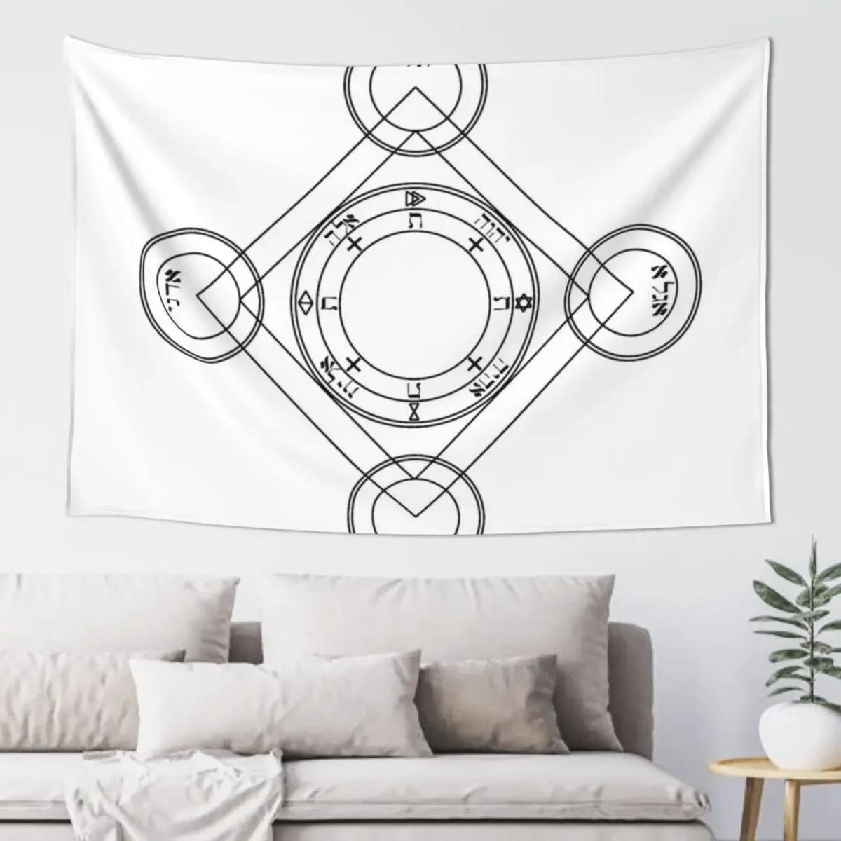 Magic Circle of Solomon Tapestry Custom Decoration Room Aesthetics For Room Tapestry