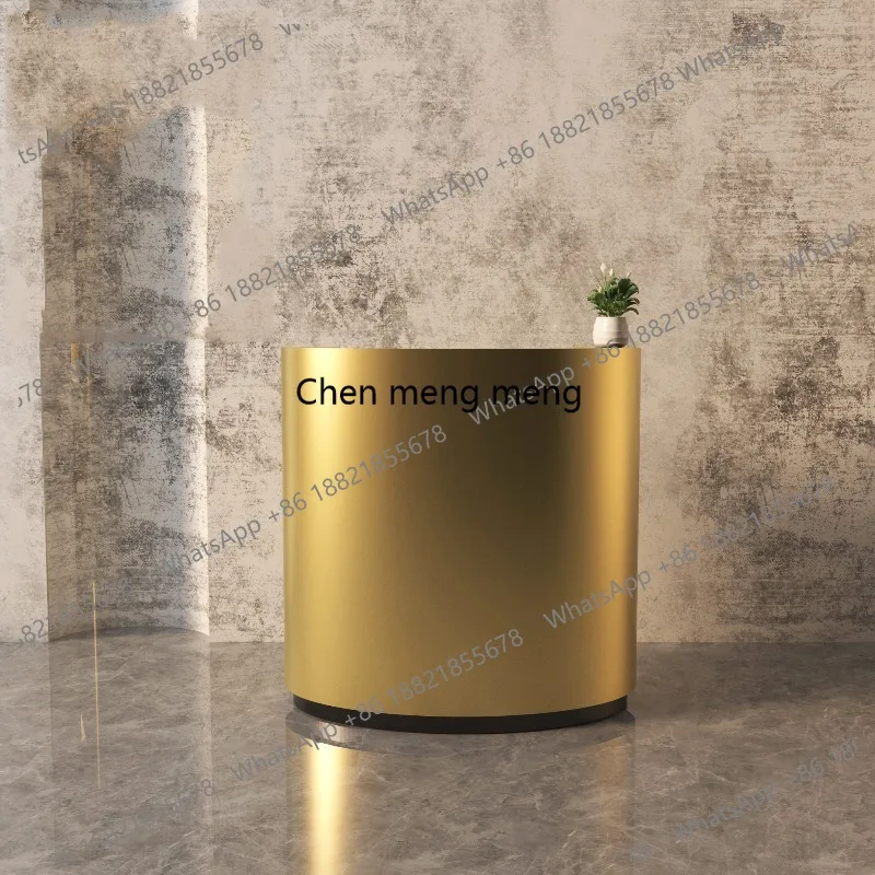 

Curved Welcome Reception Desks Unique Corner European Company Reception Desks Simple Display Escritorio Commercial Furniture