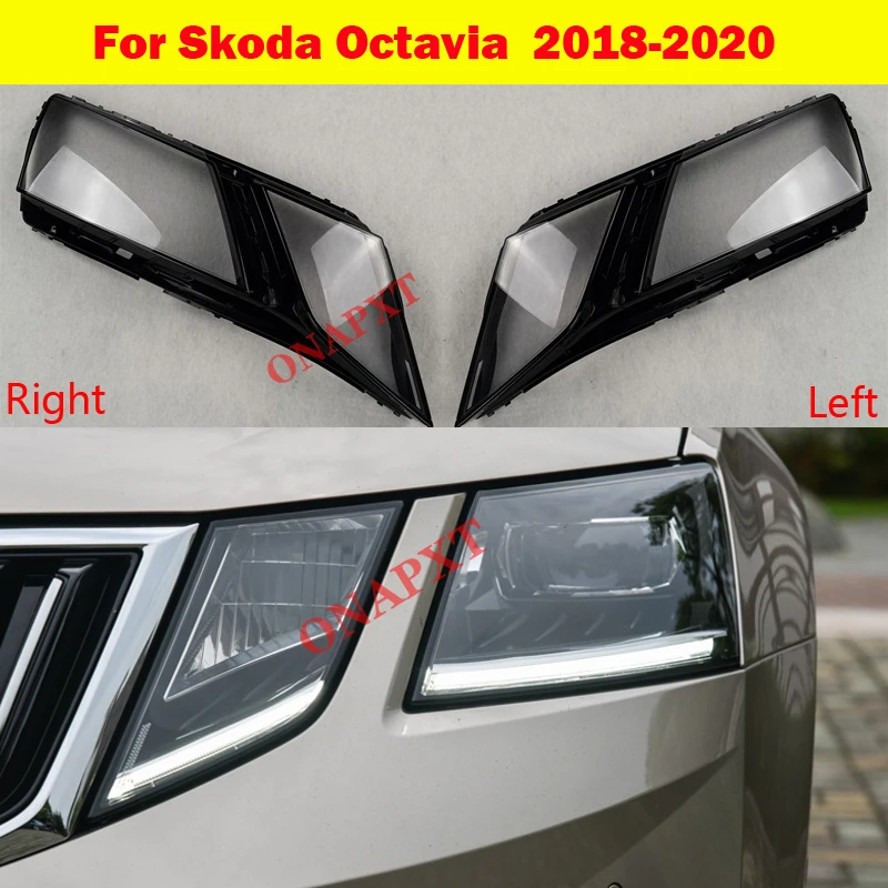 

Headlamp Shell Headlight Cover For Skoda Octavia Headlight Shell Transparent Lens Lampshade Headlamp Glass 2018-2020