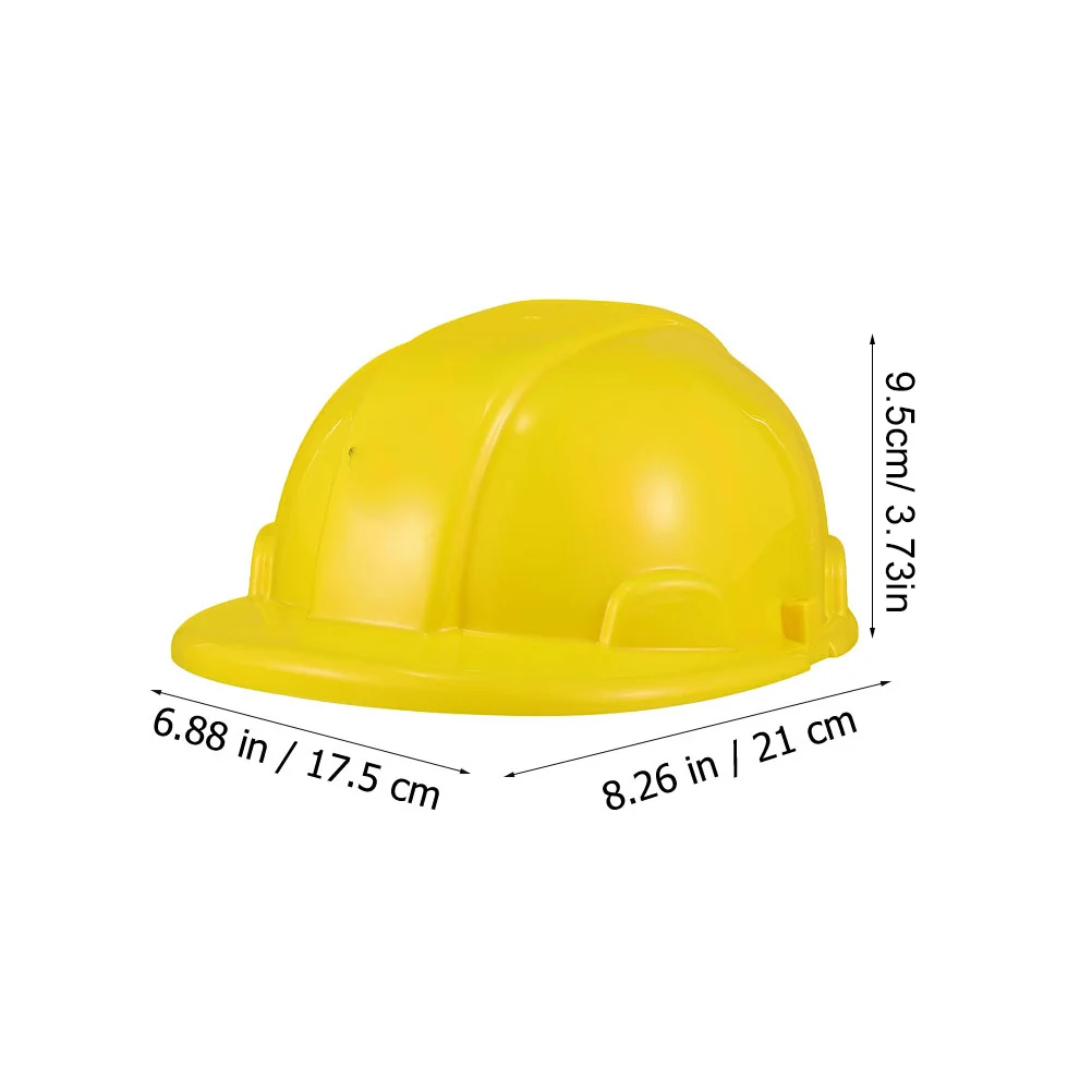 12Pcs Construction Safety Helmets Kids Bright Colored Hard Hats Role Play Party Supplies Building Dress Up Caps