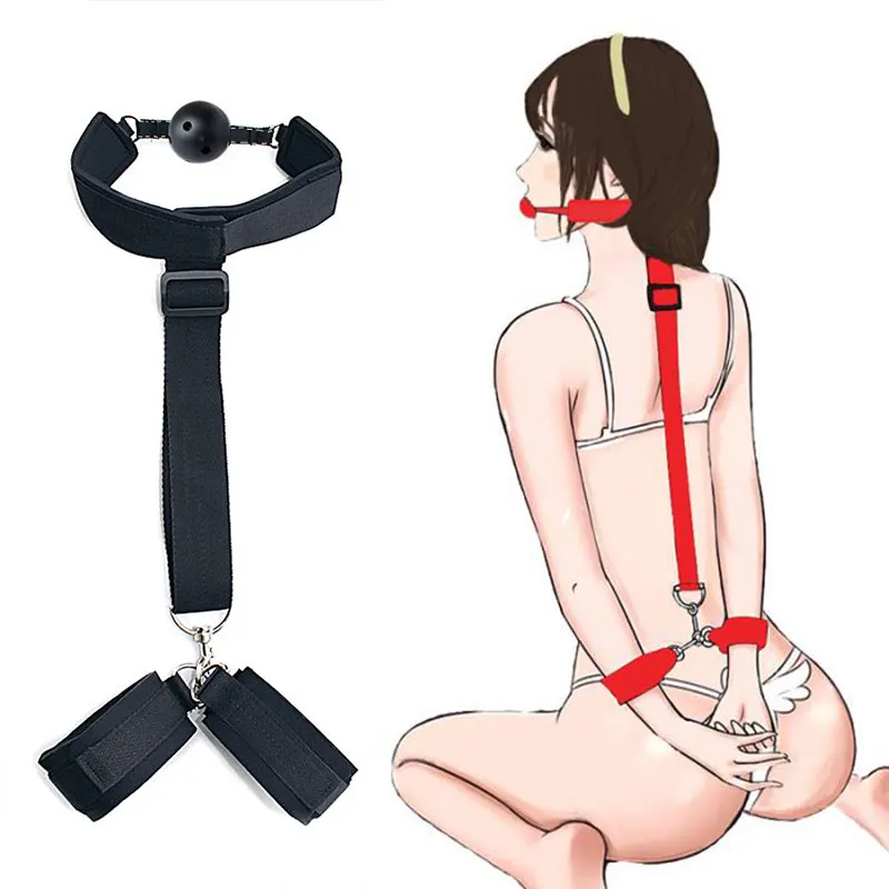 Sex Toys Bondage Handcuffs Restraint Accessories Hand And Neck Shackles Tied BDSM Erotic Sex Toy Couples Gay Adults Sexshop 18+