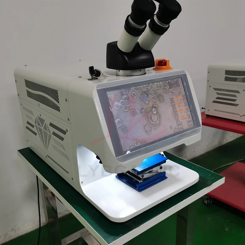 Zgrzewarka punktowa do biżuterii ND YAG Laserowy ekran dotykowy 60W 100W 150W 200W MINI Laserowa lutownica z systemem sterowania CCD Mikroskop