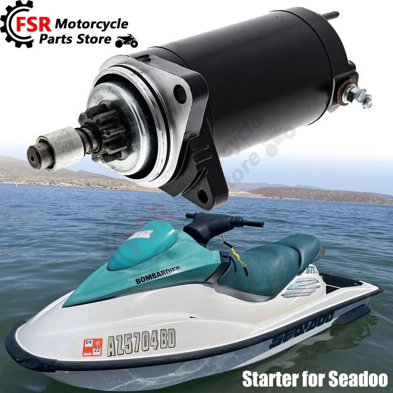 

Starter motor assy,Fits SeaDoo 581 650 718 GS GSI GTI GTS GTX HX SP SPI SPX XP & Speedste SK Explorer Challenger,Jet Ski Parts