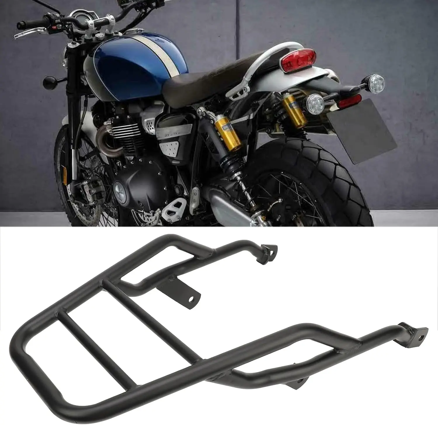 Rear Luggage Cargo Rack for Scrambler 1200XC 1200XE Motorcycle | High strength sturdy rear carrier holder, durable motorcycle ac