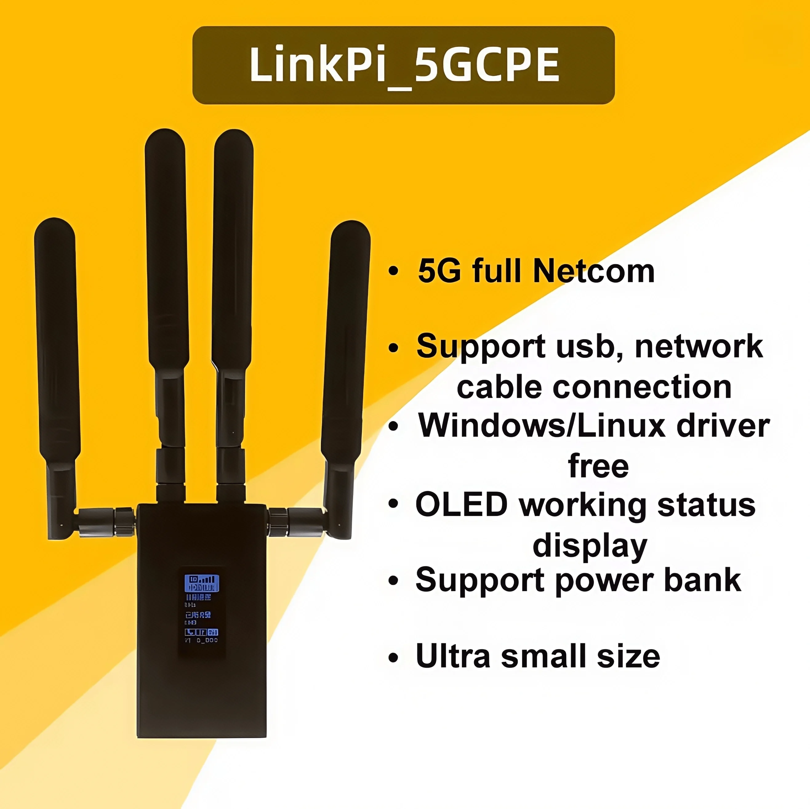 

[5GCPE] 5G full network access 5G transfer port USB industrial gateway mobile routing wired portable