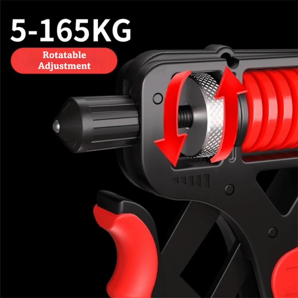 Handtrainer mit 5-165 KG Kraftbereich, Einstellbarem Widerstand, Rutschfestem Griff, Handkraftverstärker für Muskelstärkung und Rehabilitationstraining