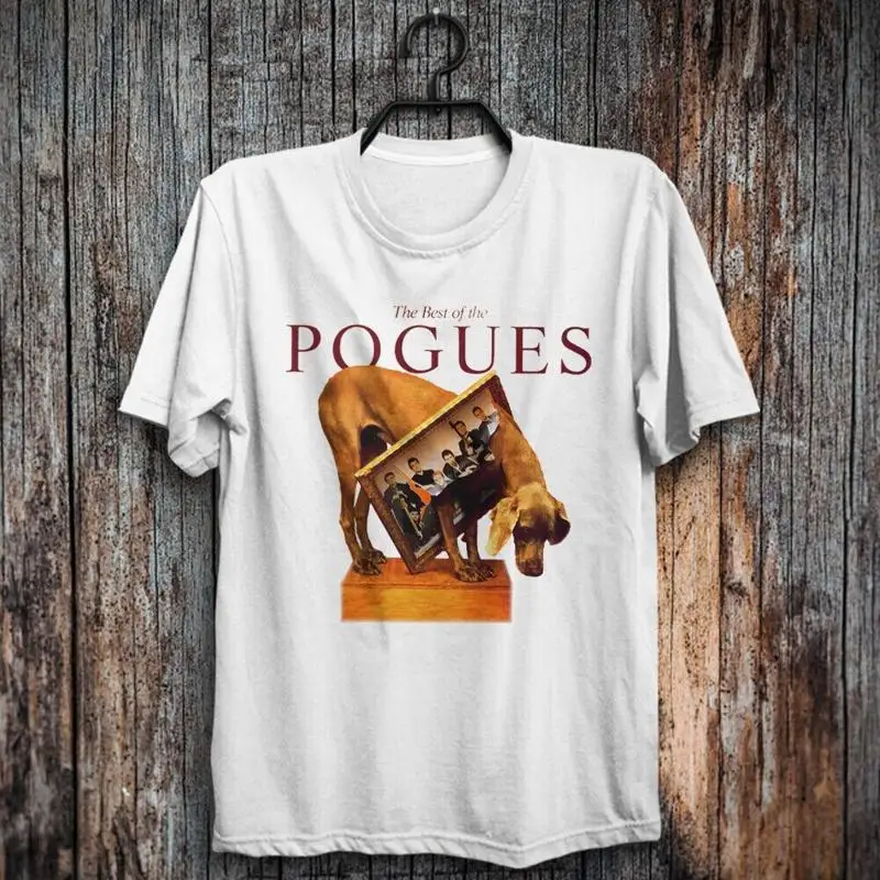 

Vtg The best of Pogues Band Хлопковая белая футболка всех размеров для мужчин TR338