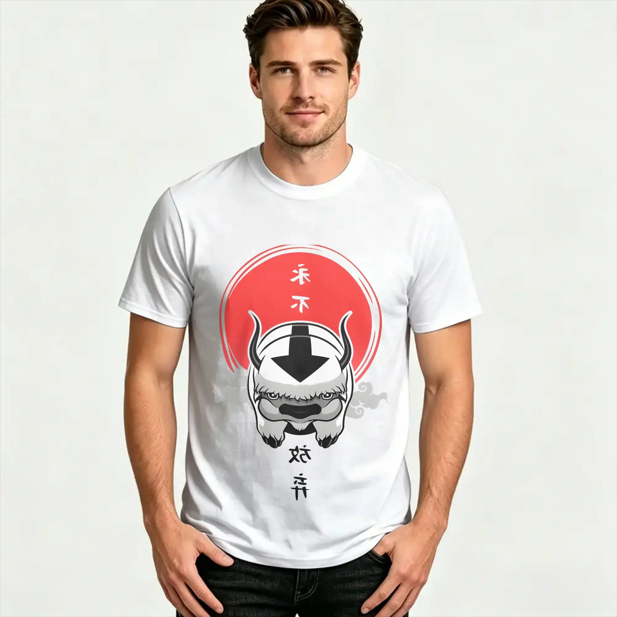 Men Avatar- The Last Airbender T-Shirts  Cotton Tops Summer Vintage Short Sleeve T Shirt O-Neck Hipster Casual Tshirt