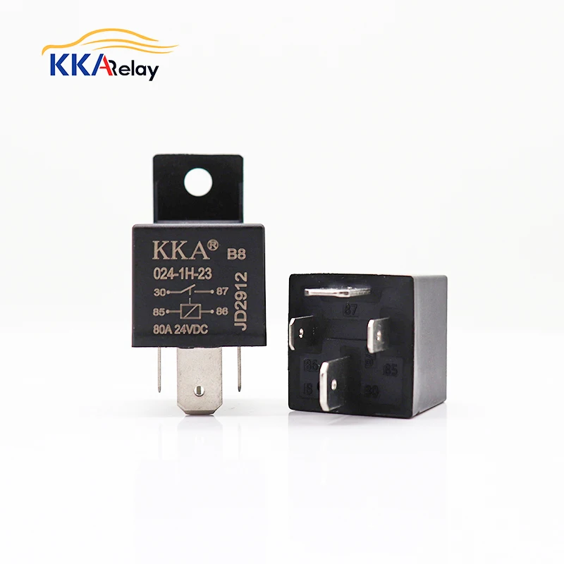 25Pcs/Pack  12V/24V4pin/5pin 80A Automotive Relay with Metal Bracket, High Quality Car Relay for Auto/Motorcycle