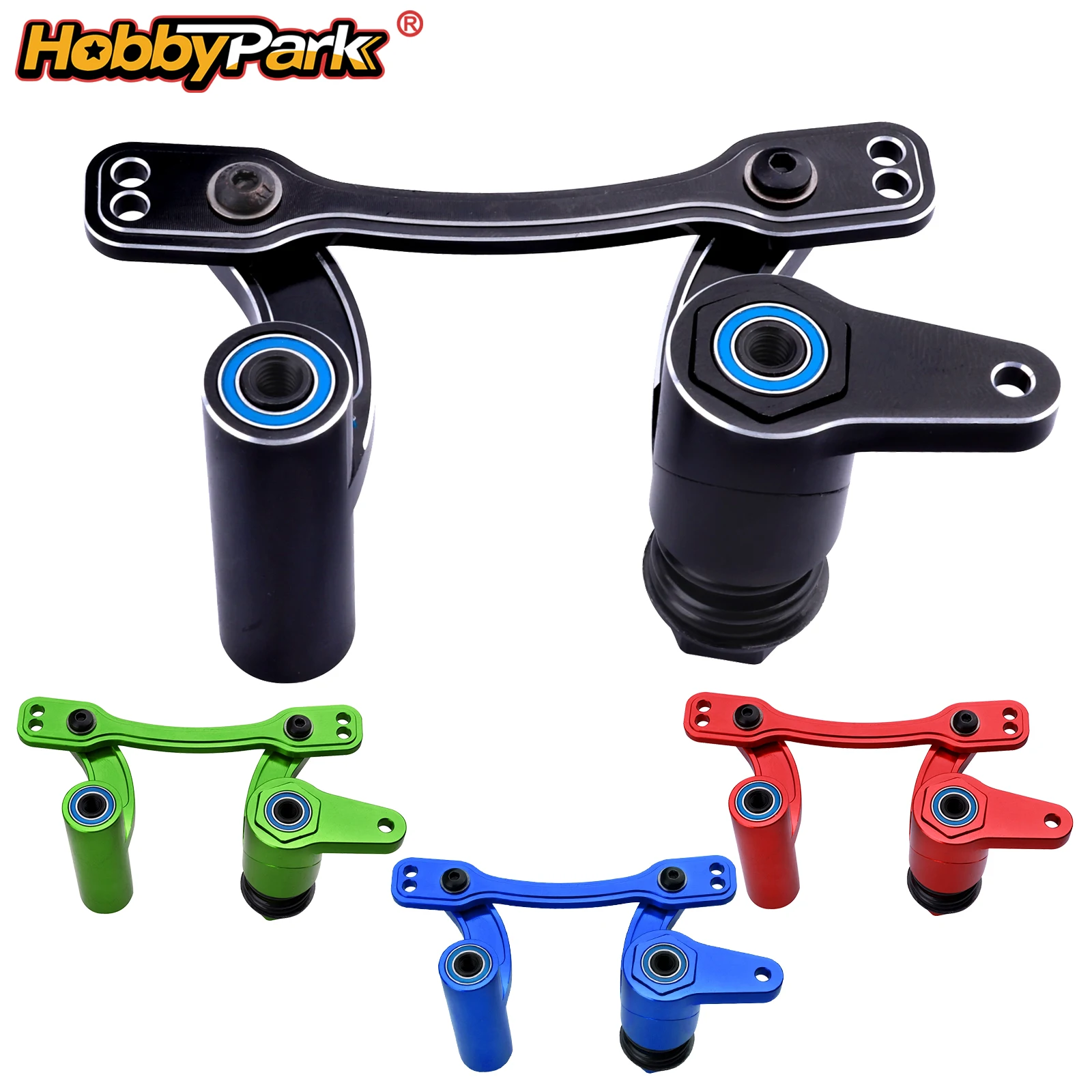 HobbyPark Aluminium-Lenkhebel-Set mit Servo-Saver-Ersatz für Arrma 1/8 Kraton/Notorious/Mojave 6S BLX